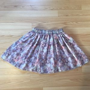 American Apparel chiffon skater skirt